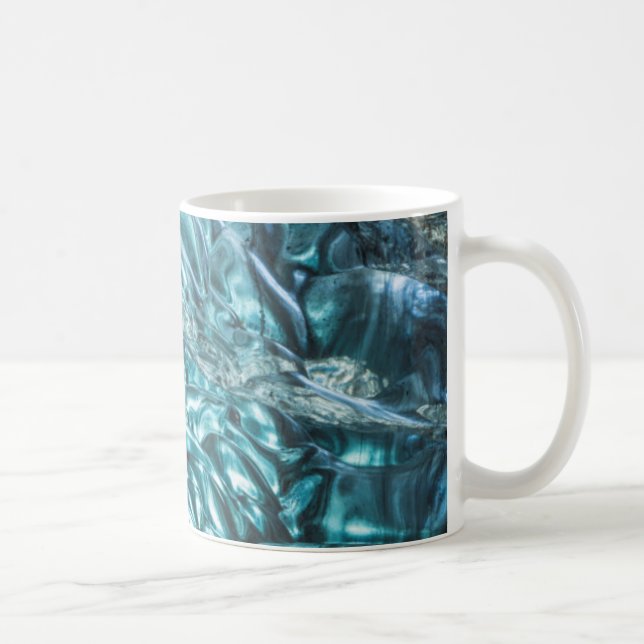 Caneca De Café Gelo azul de uma caverna de gelo, Islândia (Direita)