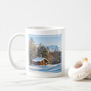 Caneca De Café Gelo e neve Alpes suíços de cabos de inverno