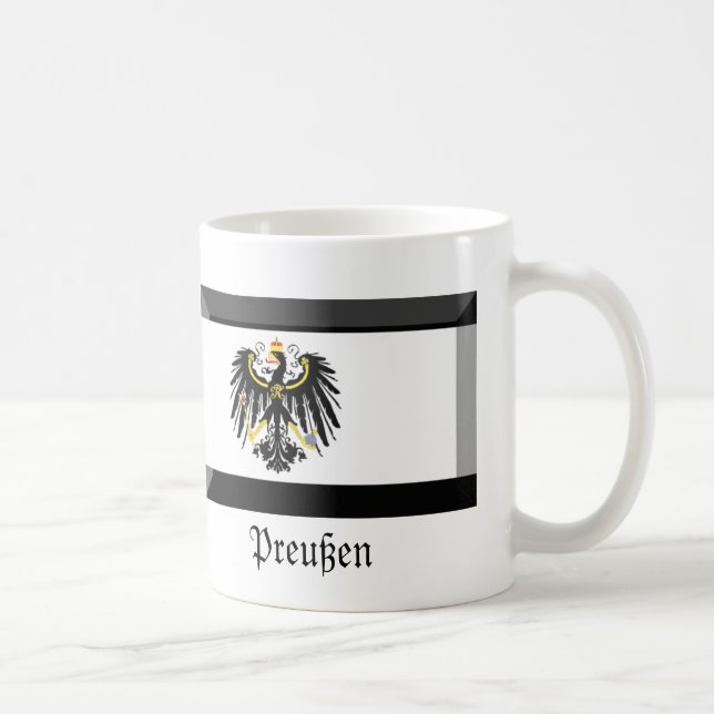 Caneca De Café Gema da bandeira de Preussen (Direita)