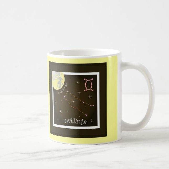 Caneca De Café Gémeos 21. Maio até 21. junho taça (Direita)