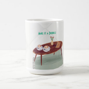 Caneca De Café Gêmeos Café Themed Chá de fraldas - Faça um duplo