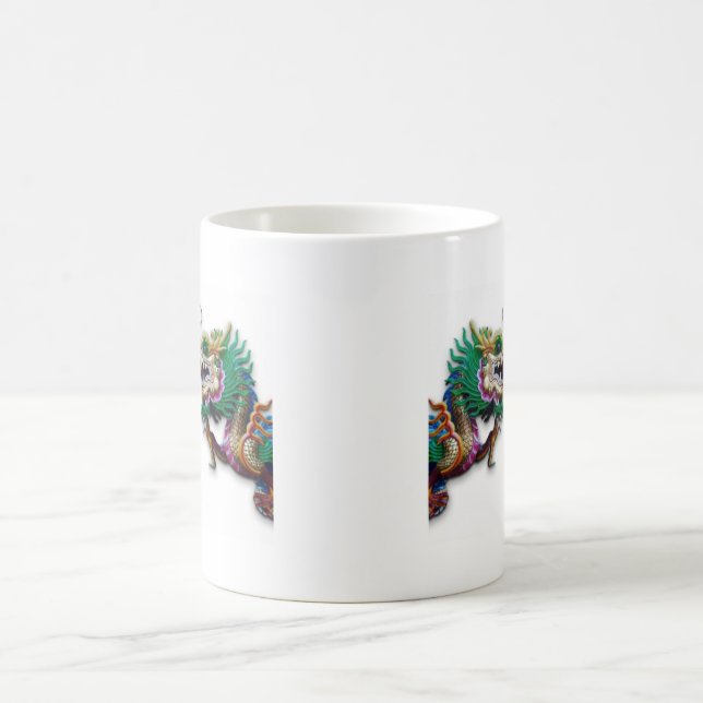 Caneca De Café Gêmeos Dragões Mug (Centro)