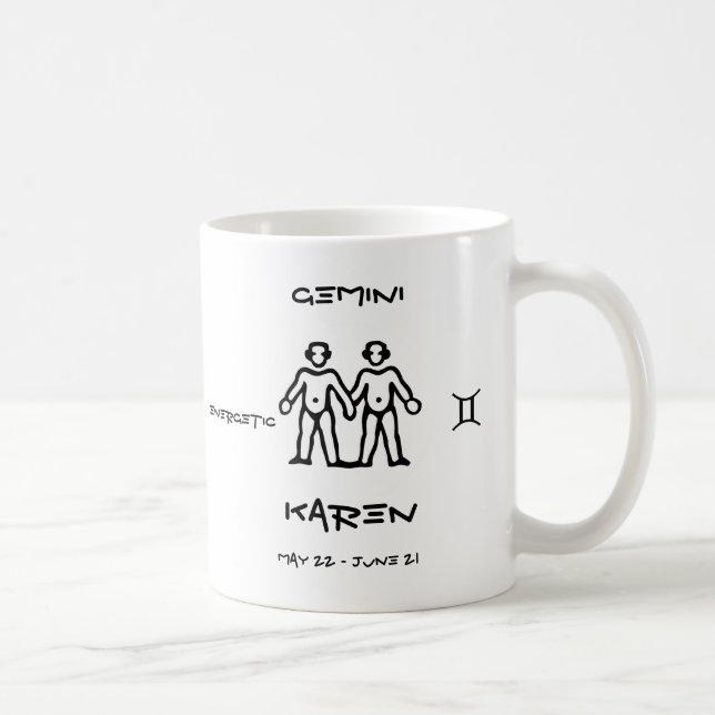Caneca De Café Gêmeos personalizados (Direita)