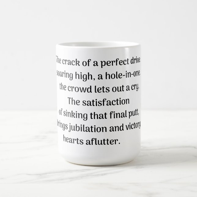 Caneca De Café Gemido de Golfer (Centro)