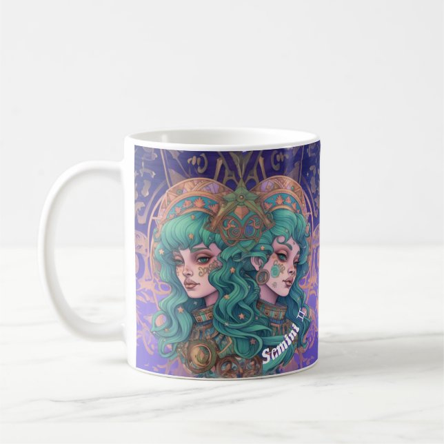 Caneca De Café Gemini Energy Zodiac Mug (Esquerda)