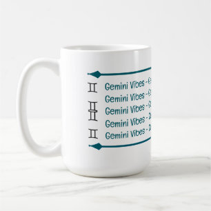 Caneca De Café Gemini Vibes Coffee Mug