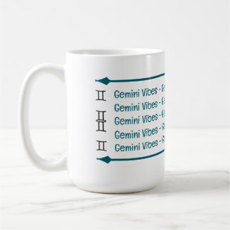 Caneca De Café Gemini Vibes Coffee Mug