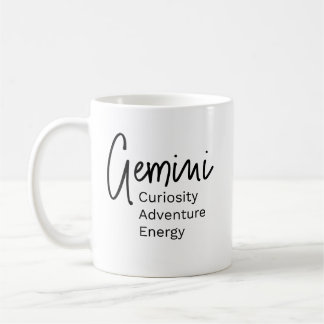 Caneca De Café Gemini zodiac mostra traços positivos