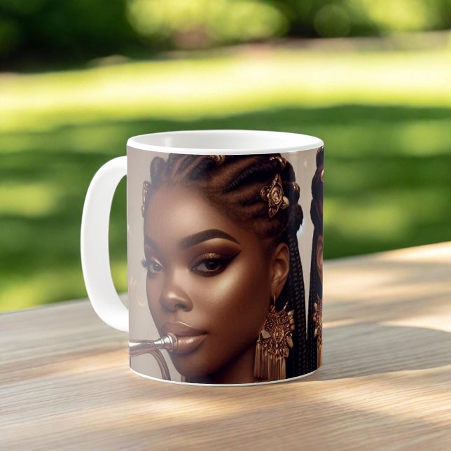 Caneca De Café Gemini Zodiac Musical Trumpet (Criador carregado)