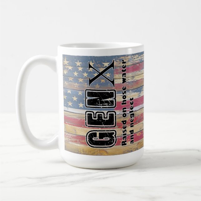 Caneca De Café Gen X Hose Água Negligenciada Café Engraçado (Esquerda)