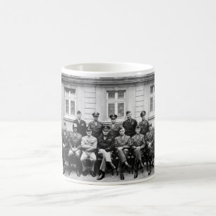 Caneca De Café Generais WWII dos E.U. -- Ike, Patton, Bradley