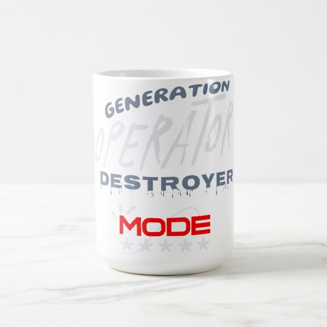 Caneca De Café Generation Operator Destroyer Mode (Centro)