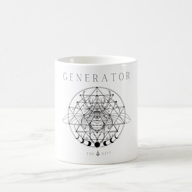 Caneca De Café Generator Human Design type (Centro)