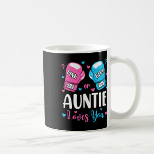 Caneca De Café Gênero Reveal Rosa Ou Azul Tia Te Ama Boxando