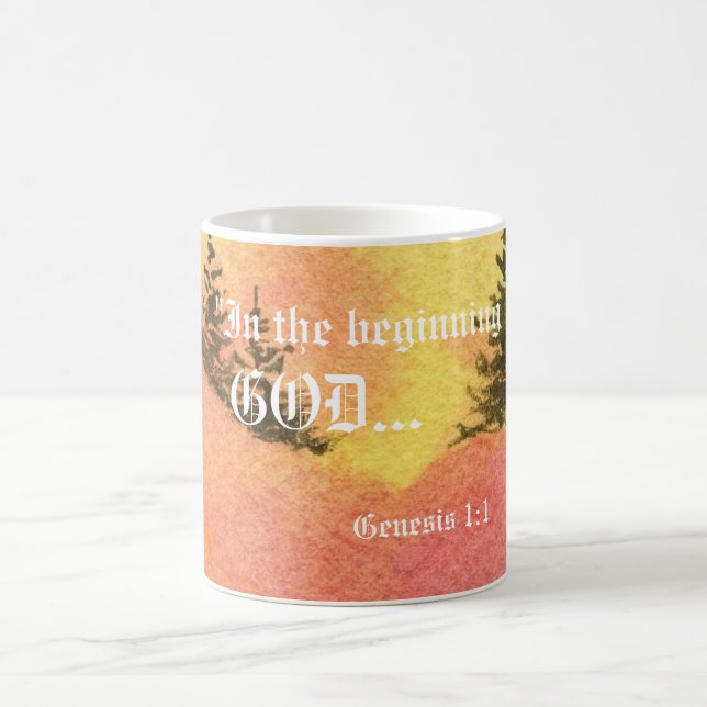 Caneca De Café Gênesis 1:1 Mug (Centro)