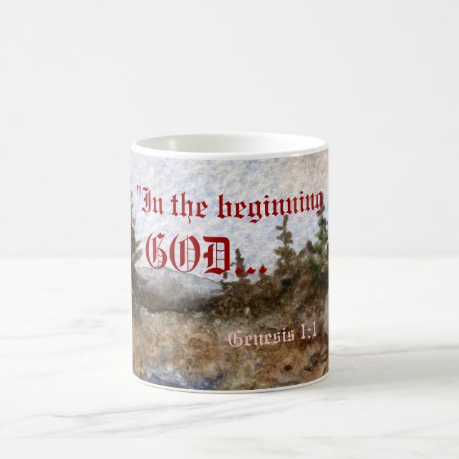 Caneca De Café Gênesis 1:1 Mug (Centro)