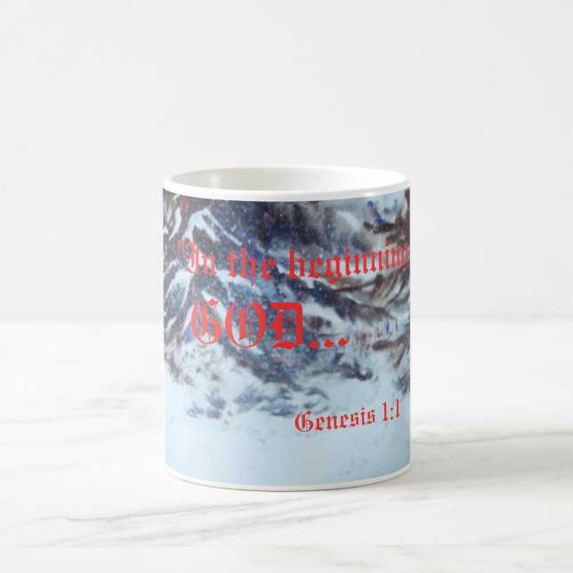 Caneca De Café Gênesis 1:1 Mug (Centro)