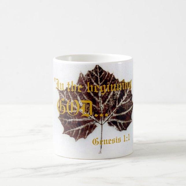 Caneca De Café Gênesis 1:1 Mug (Centro)