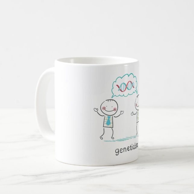 Caneca De Café Geneticista (Frente Esquerda)