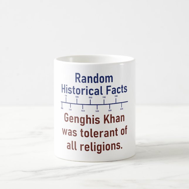Caneca De Café Genghis Khan Was Tolerant Of All Religions  - Hist (Centro)