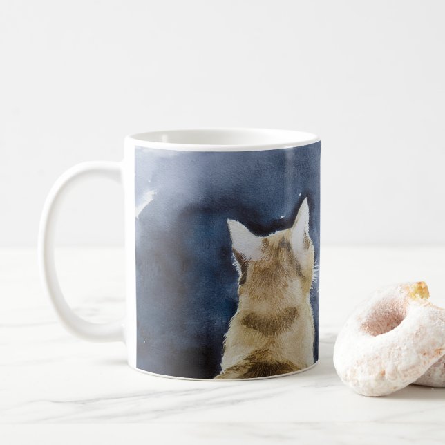 Caneca De Café Gengibre Gengibre e Lâmpada Cheia Clássica (Com Donut)