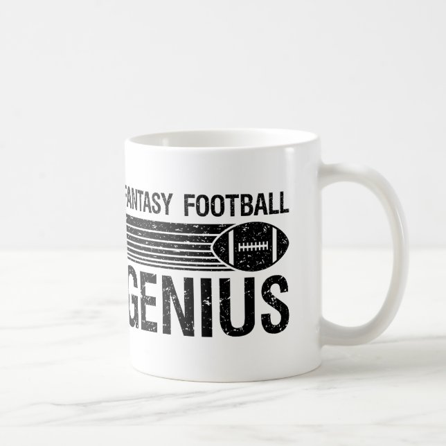 Caneca De Café Gênio 1 do futebol da fantasia (Direita)