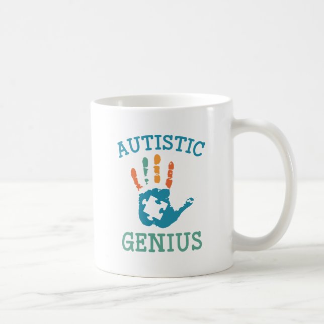 Caneca De Café Gênio Autista (Direita)