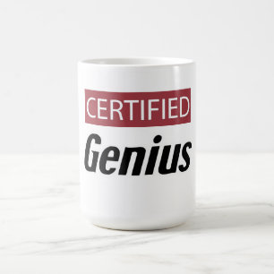 Caneca De Café Gênio Certificado