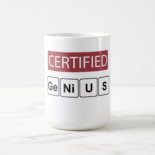 Caneca De Café Gênio Certificado (Centro)