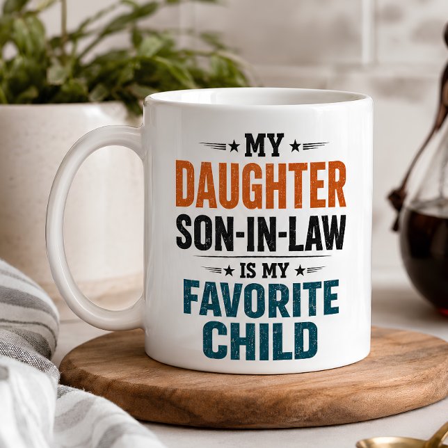 Caneca De Café Genro Engraçado Filho Favorito (Criador carregado)