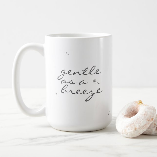 Caneca De Café Gentil como uma brisa (Com Donut)