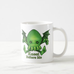 Caneca De Café Genuflexão bonito de Cthulhu Chibi antes de mim