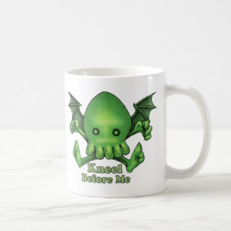 Caneca De Café Genuflexão bonito de Cthulhu Chibi antes de mim