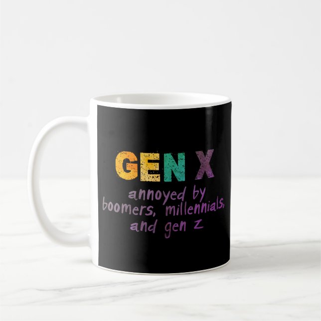 Caneca De Café GenX — Indignado por Todos (Esquerda)