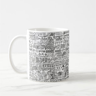 Caneca De Café geo design