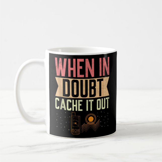 Caneca De Café Geocaching Geocache Funny Geocacher Geocacher Sayi (Esquerda)
