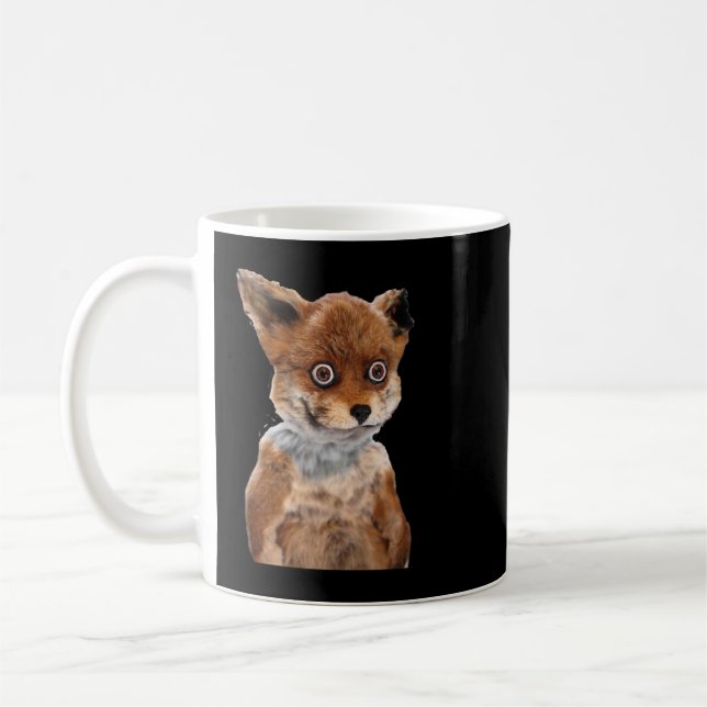 Caneca De Café GEOFF STONED FOX TAXIDERMY MEME ADELE MORSE| Perfe (Esquerda)