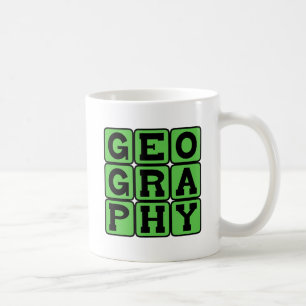 Caneca De Café Geografia, O Estudo das Massas Terrestres