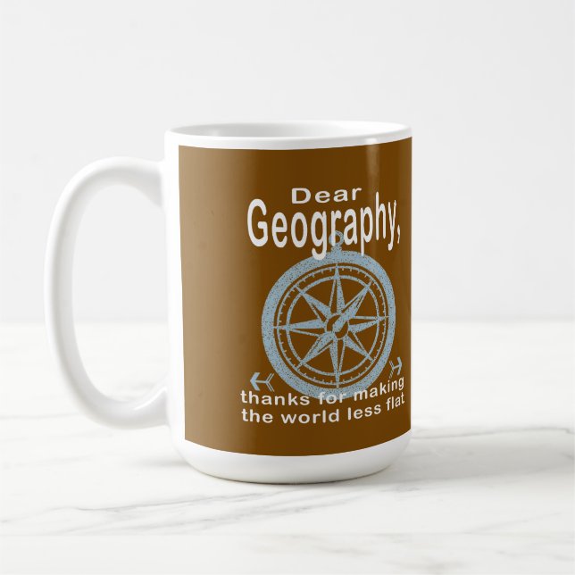 Caneca De Café Geography (Esquerda)