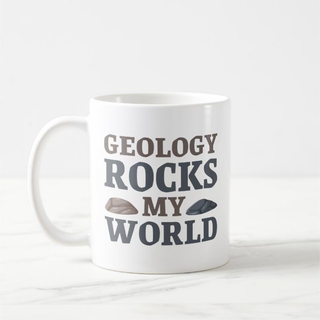 Caneca De Café Geologia Enrola Meu Mundo (Esquerda)