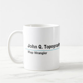 Caneca De Café Geólogo, Cartógrafo Mapa Topográfico