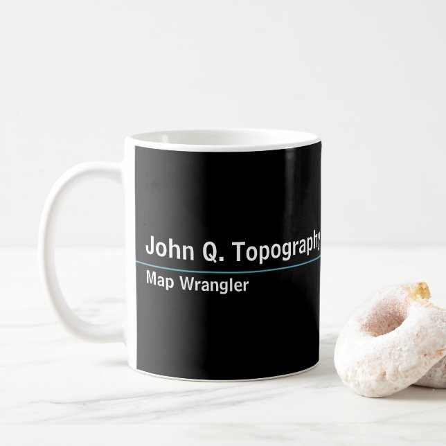 Caneca De Café Geólogo, Mapa Topográfico de Cartografa (Com Donut)