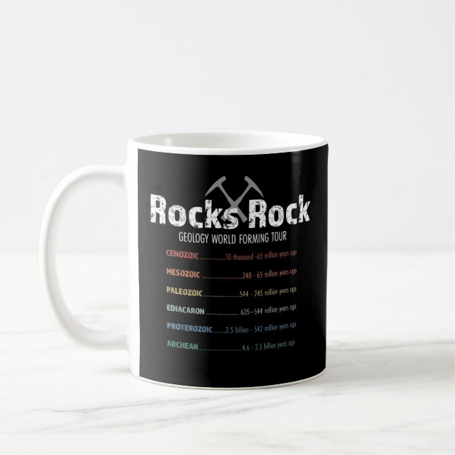 Caneca De Café Geology Rock Concert Tour Rocks Rock (Esquerda)
