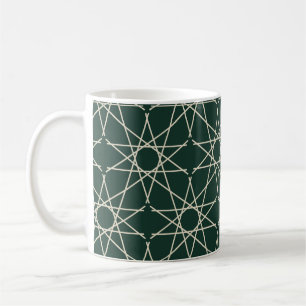 Caneca De Café Geometria de Osso Malaquita