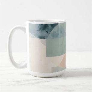 Caneca De Café Geometria de Pastel Suave - Impressão de Arte Mode