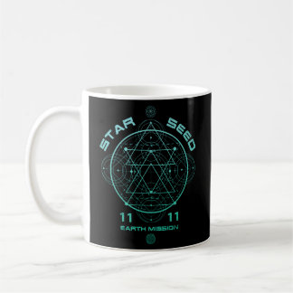 Caneca De Café Geometria Sagrada de Sementes Estrelas