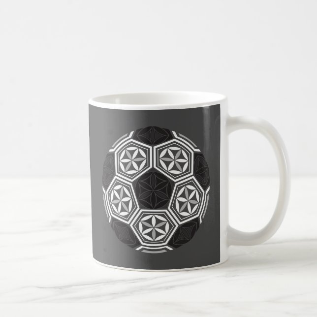 Caneca De Café geometria sagrada do futebol (Direita)