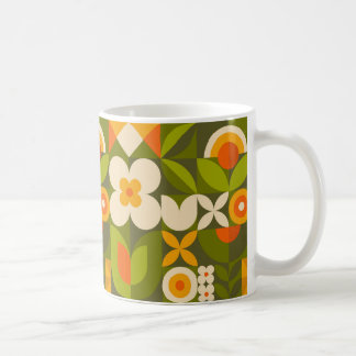 Caneca De Café Geometric Floral 