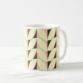 Caneca De Café Geometric pattern in retro vibe