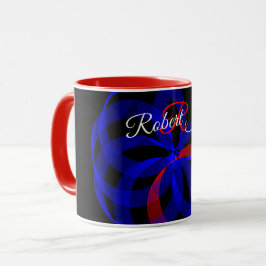 Caneca de Café Geométrica com Acento Giratório Ver